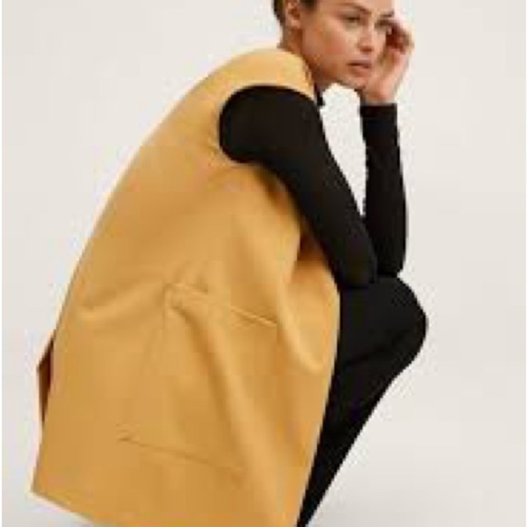Mango Mustard Oversized Vest - Picture 8 of 9